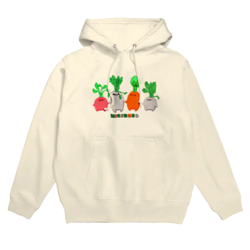 逃げるぞ根菜ズ Hoodie