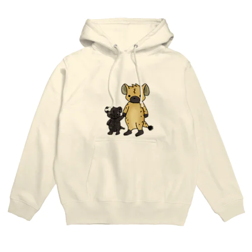 ブチハイエナの親子 Hoodie