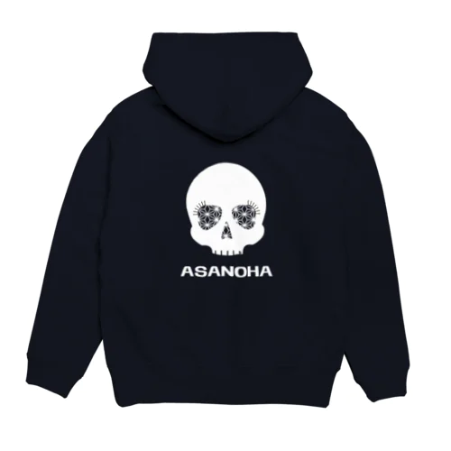 Betty skull 麻の葉 Hoodie