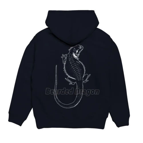 フトアゴヒゲトカゲ（線画） Hoodie