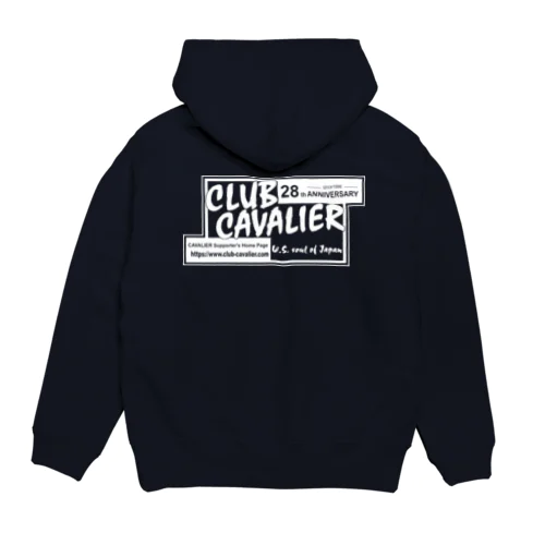 CLUB CAVALIER 28th Anniversary (白) Hoodie