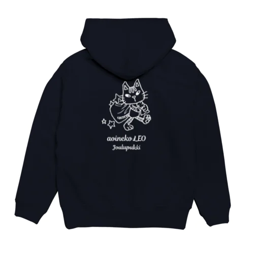 レオ白プリント-バックプリントパーカー Hoodie