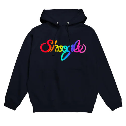Shoogle(シューグル・週グル・週刊少年グルメ)ロゴ レインボー パーカー