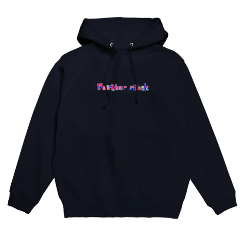 Feather stick　文字ロゴ　1段 Hoodie