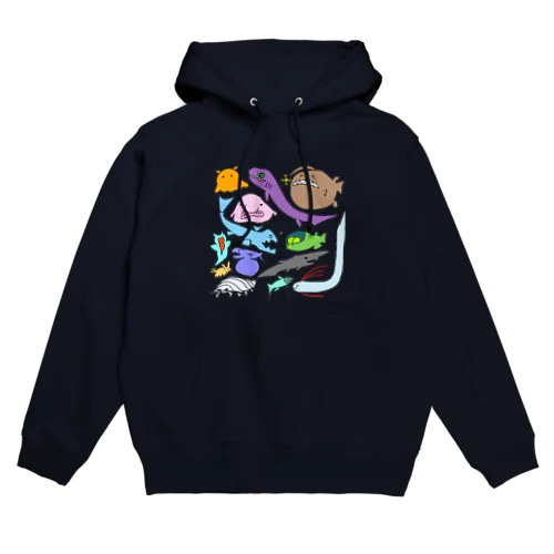 マジデフォルメ深海魚 Hoodie