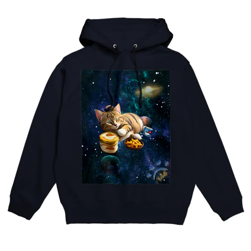 ねこ宇宙人説 Hoodie