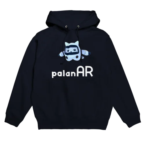 パラにゃる × palanAR ホワイトロゴ Hoodie