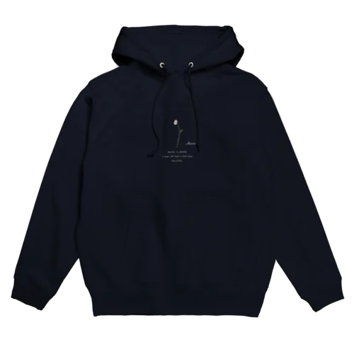 華奢な白いお花 Hoodie