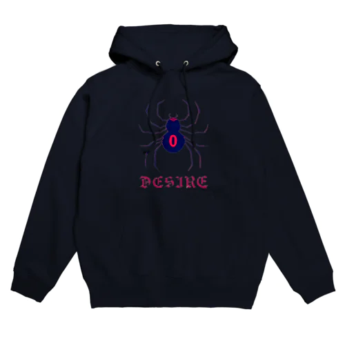 desire 蜘蛛 hoodie パーカー