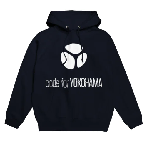 Code for Yokohama Logo White パーカー