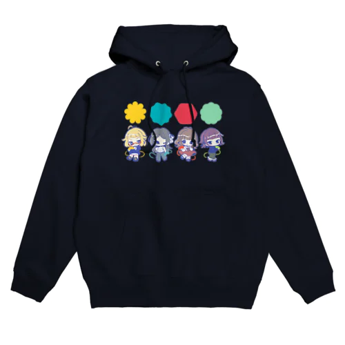 カラフルおんなどもちゃん Hoodie