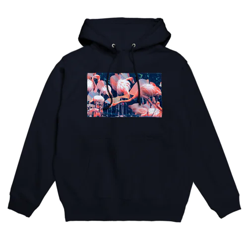 フラミンゴ Hoodie