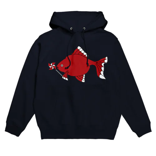 風車赤金魚 Hoodie