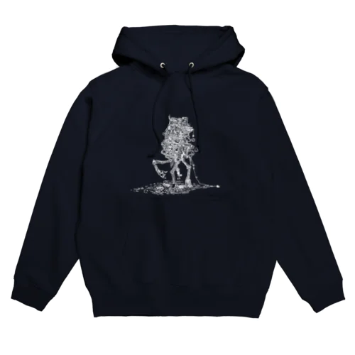 haru TEKUTEKU 白 Hoodie