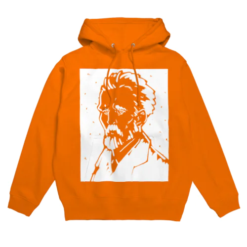 白プリント＿フィンセント・ヴィレム・ファン・ゴッホ（Vincent Willem van Gogh） Hoodie