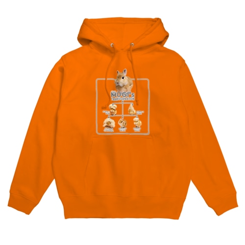 むぎちゃんトランスフォーメーション-うさぎのうみのうさ友シリーズ Hoodie