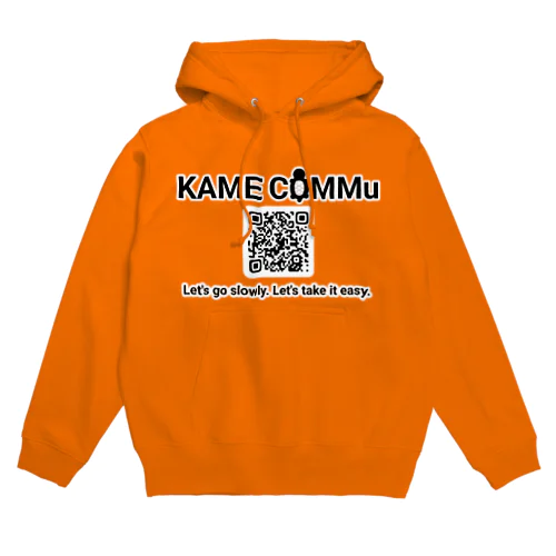 KAME COMMu シンプルロゴ&QR Hoodie