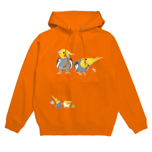 ノーマル オカメインコ ぶっ立ち首かしげとワキモモ Hoodie