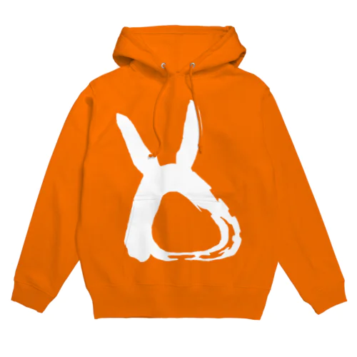 一筆ウサギ Hoodie