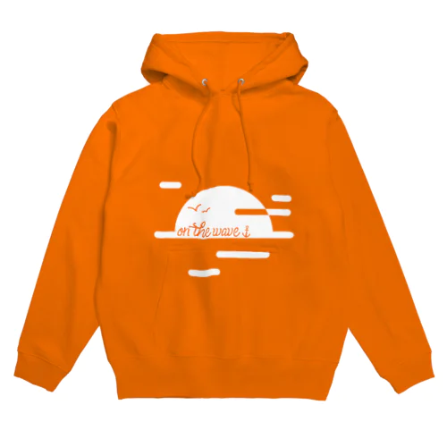 OTW sunset logo  (orange) パーカー