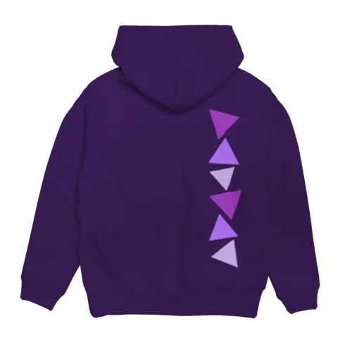 紫色の三角形 パーカー