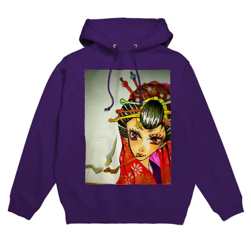 花魁金煙管｡ Hoodie