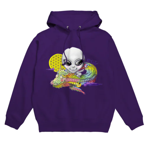 宇宙人×虹龍 Hoodie