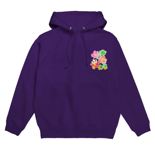 フラワー&アニマル Hoodie