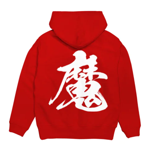 魔（白） Hoodie