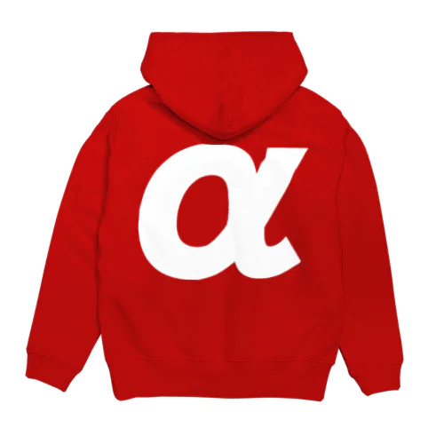 αアルファ・ギリシャ文字（白） Hoodie