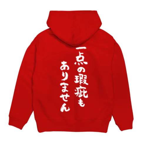 一点の瑕疵もありません（白） Hoodie