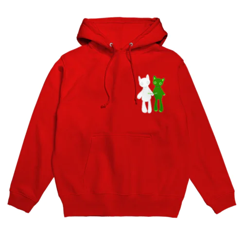 推しペアCATDOLL（White＆green） Hoodie