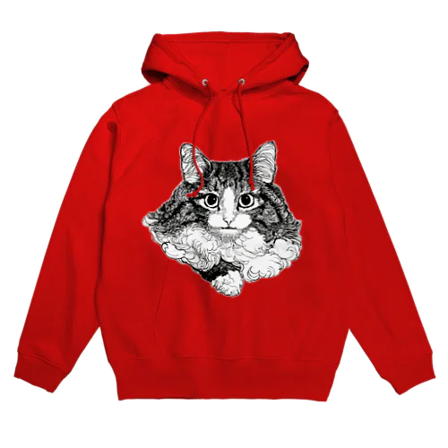 猫のくるみちゃん（白ふち） Hoodie