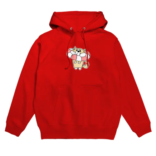 ヘタレ柴犬〜うきわ〜 Hoodie