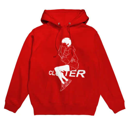 Cluster × 塀 8th anniversary hoodie パーカー