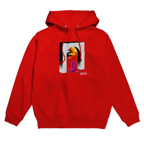 門とブーツ Hoodie