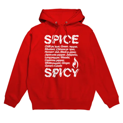 SPICE SPICY（White） Hoodie