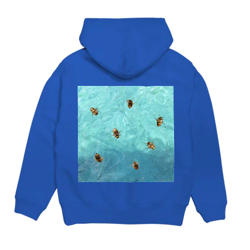 海を泳ぐチャイロチビゲンゴロウ Hoodie