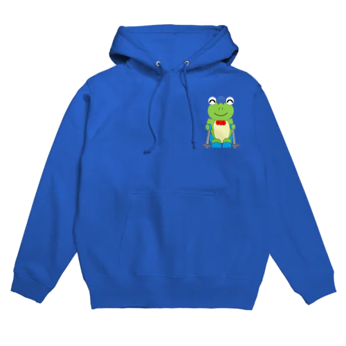 スキーとかえるさん Hoodie