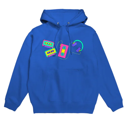 90'S LOVE ITEM ウォークマンとカセットテープ Hoodie