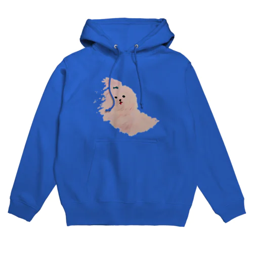 風になびかれてる犬氏 Hoodie