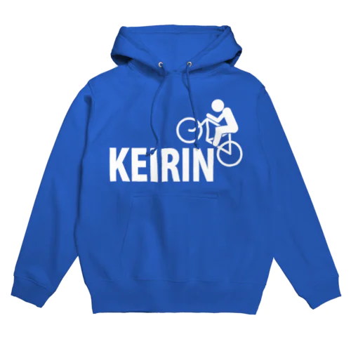 KEIRIN ロイヤルブルー パーカー / 前面プリント Hoodie