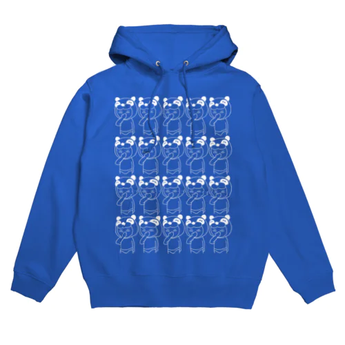 プププッ、パンダ２０（白） Hoodie