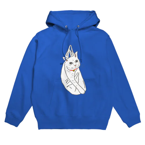 ビニール袋に入った猫 Hoodie