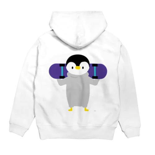 スケボーをもつペンギン Hoodie