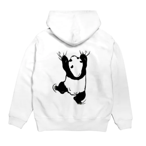 しがみつくパンダと立ちパンダ Hoodie