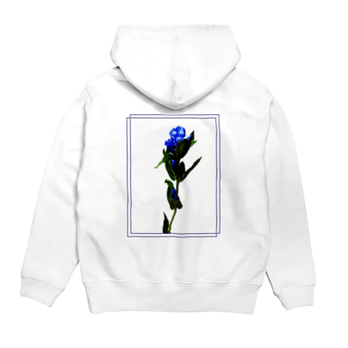 リンドウ プリント Hoodie