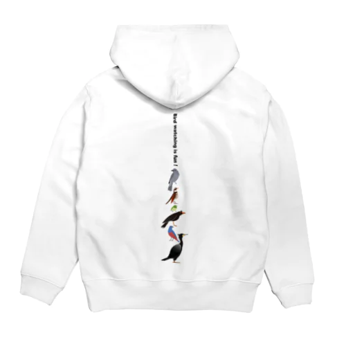 Let's enjoy bird watching ! 薄い色用 Hoodie