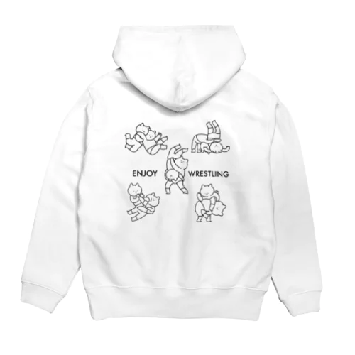 プロレスにゃんこ（エンジョイレスリングA） Hoodie