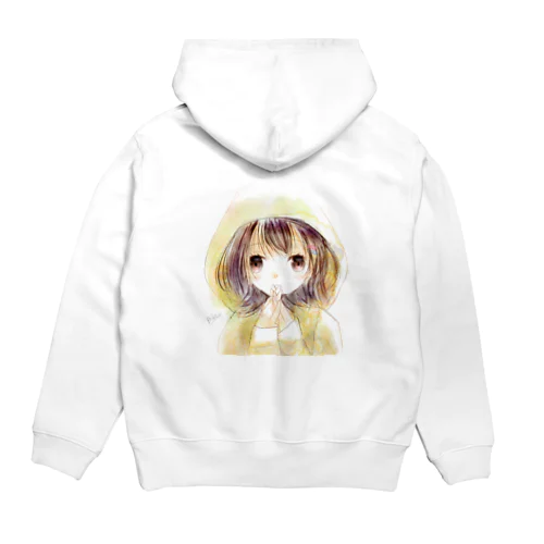 水彩黄パーカー Hoodie